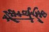 Машинная вышивка иероглифа Кёкусинкай